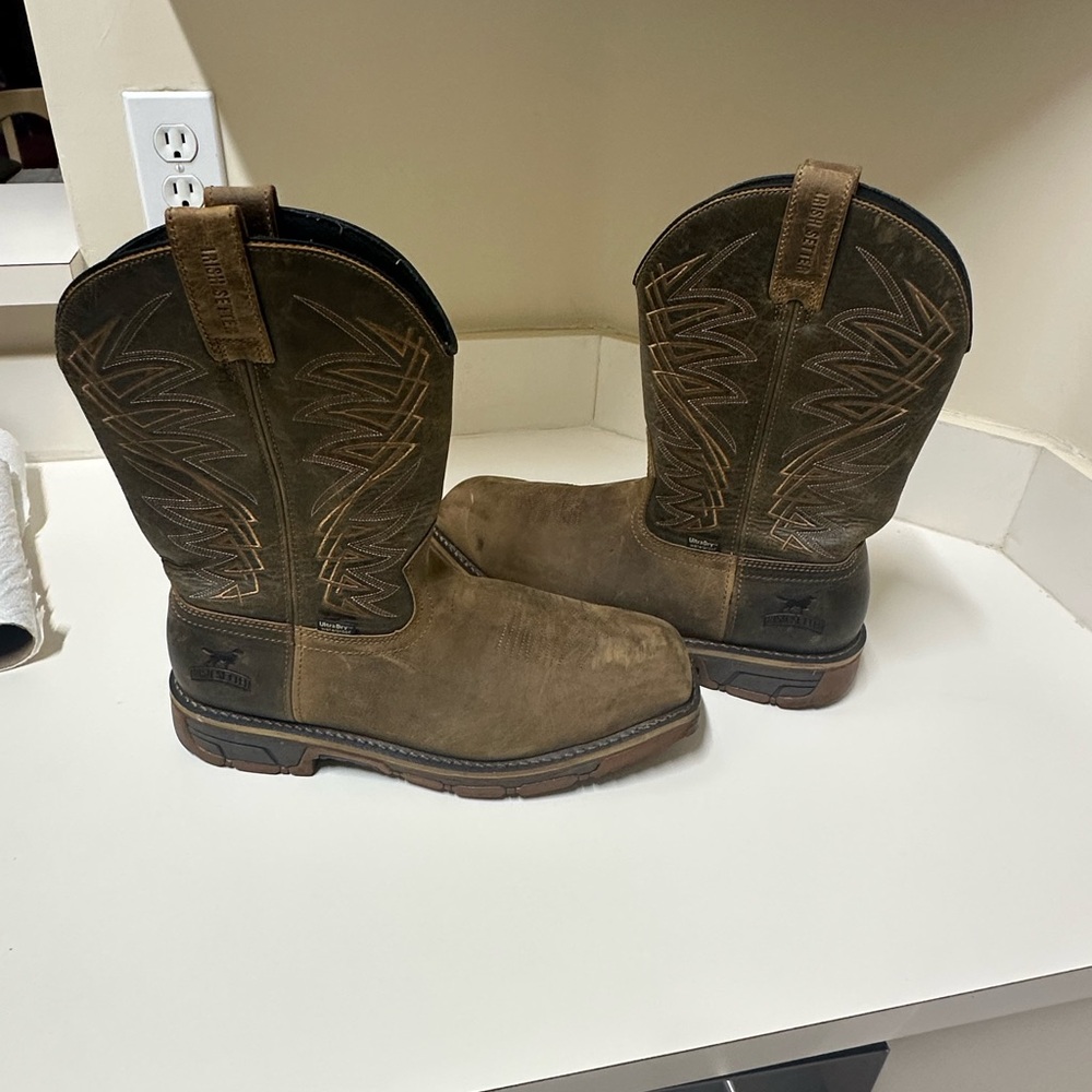 Red wing Steele toe Men's Brown Western Boots 10.5